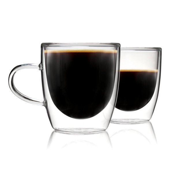 5 oz Double Walled Glass with Handle - Image 5