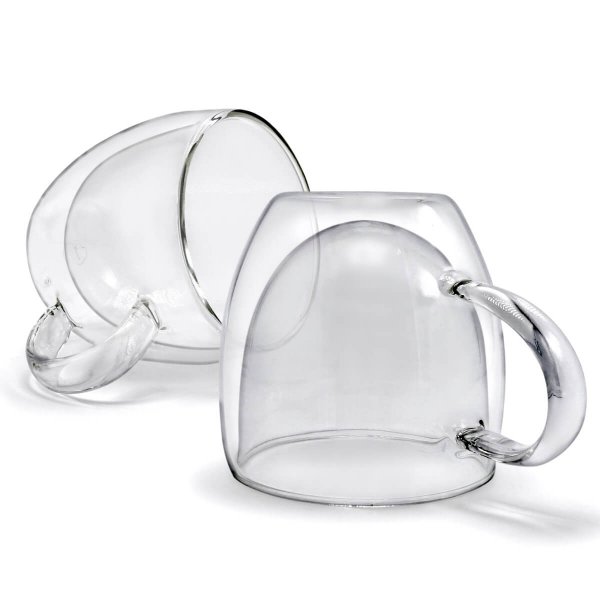 8 oz Double Walled Glasses with Handle - Image 2