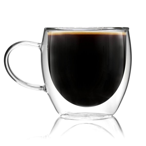 8 oz Double Walled Glasses with Handle - Image 3