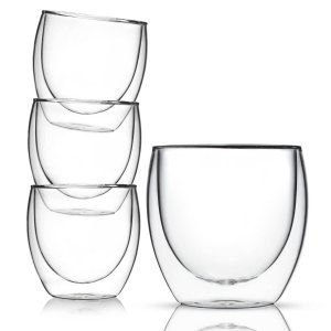 Double Walled Latte Glasses, 7.5oz - Kitchables