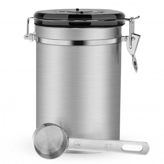Stainless Steel Coffee Canister 17 oz